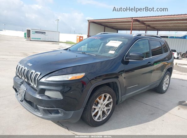 1C4PJLCB2HW642190 2017 JEEP CHEROKEE Black Առջևի ձախ երեք քառորդ տեսարան