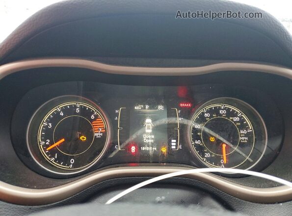 1C4PJLCB2HW663007 2017 JEEP CHEROKEE Silver Вид щитка приладів