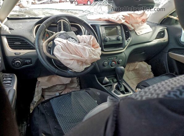 1C4PJLCB2JD544049 2018 JEEP CHEROKEE Gray Widok deski rozdzielczej
