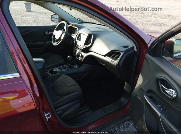 1C4PJLCB2KD109534 2019 JEEP CHEROKEE Maroon Widok wnętrza z przodu