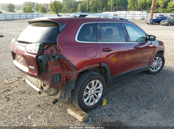 1C4PJLCB2KD109534 2019 JEEP CHEROKEE Maroon Tył prawy