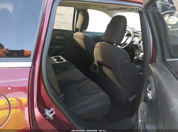 1C4PJLCB2KD109534 2019 JEEP CHEROKEE Maroon Widok naklejki z numerem VIN