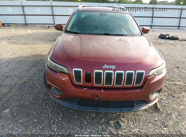 1C4PJLCB2KD109534 2019 JEEP CHEROKEE Maroon Widok wnętrza z tyłu