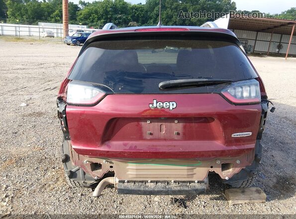 1C4PJLCB2KD109534 2019 JEEP CHEROKEE Maroon Widok z przodu