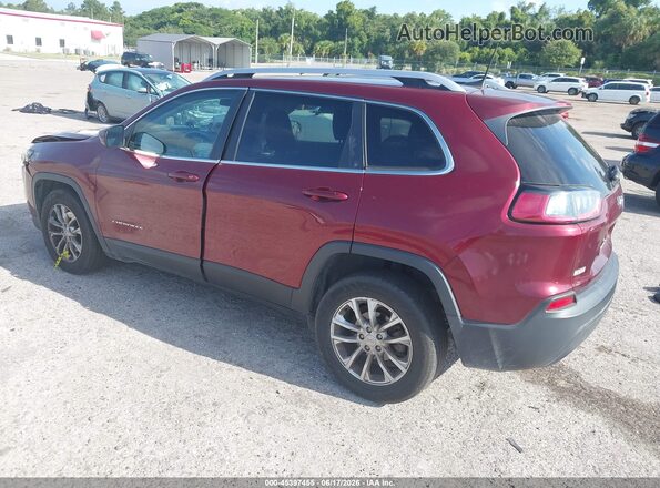 1C4PJLCB2KD222934 2019 JEEP CHEROKEE Бордовый Задняя левая четверть