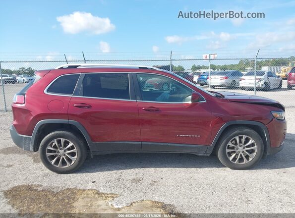 1C4PJLCB2KD222934 2019 JEEP CHEROKEE Бордовый Вид задней части салона