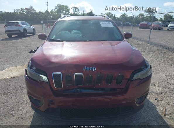 1C4PJLCB2KD222934 2019 JEEP CHEROKEE Бордовый Вид щитка приборов