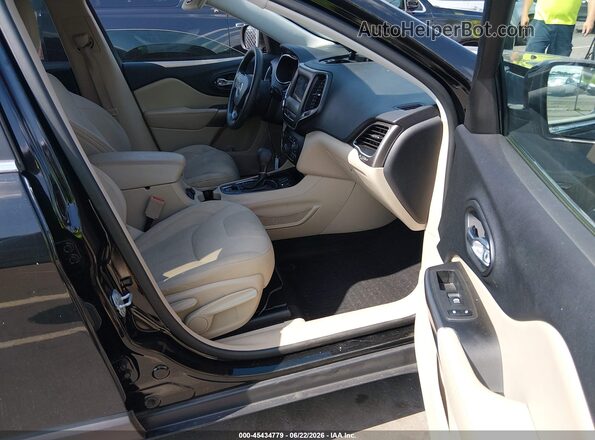 1C4PJLCB2KD423104 2019 JEEP CHEROKEE Черный Вид салона спереди