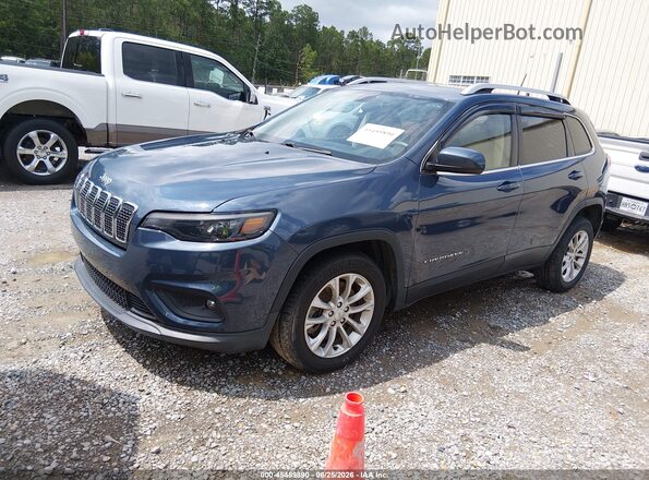 1C4PJLCB2KD474019 2019 JEEP CHEROKEE Blue Առջևի ձախ երեք քառորդ տեսարան