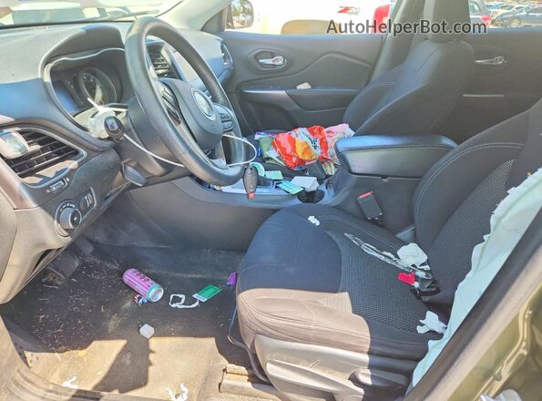 1C4PJLCB2KD474408 2019 JEEP CHEROKEE Green წინა სალონის ხედი