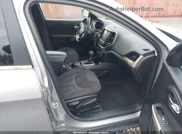 1C4PJLCB3HW596272 2017 JEEP CHEROKEE Silver Вид салону спереду