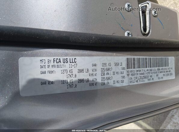 1C4PJLCB3JD566318 2018 JEEP CHEROKEE Silver ძრავის განყოფილების ხედი