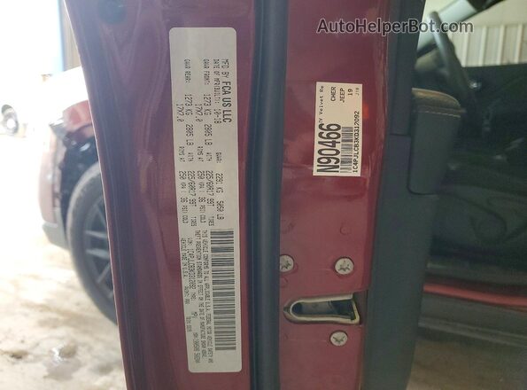 1C4PJLCB3KD312092 2019 JEEP CHEROKEE Burgundy Սալոնի 360 աստիճան տեսք