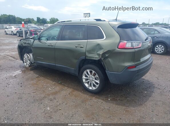 1C4PJLCB3KD365651 2019 JEEP CHEROKEE Green Rear left
