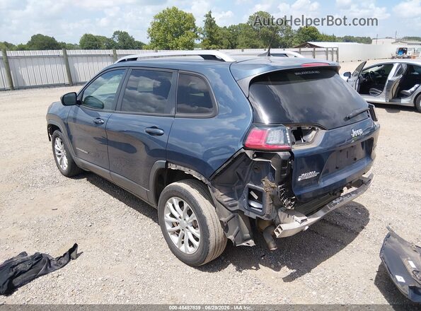 1C4PJLCB3MD136650 2021 JEEP CHEROKEE Blue Rear left