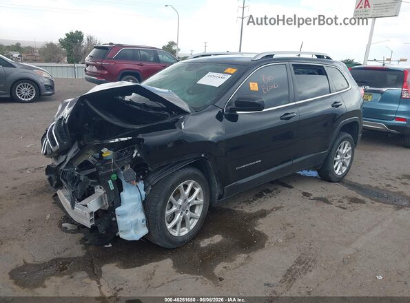 1C4PJLCB4HD236391 2017 JEEP CHEROKEE Black წინა მარცხენა ხედი სამი მეოთხედიდან