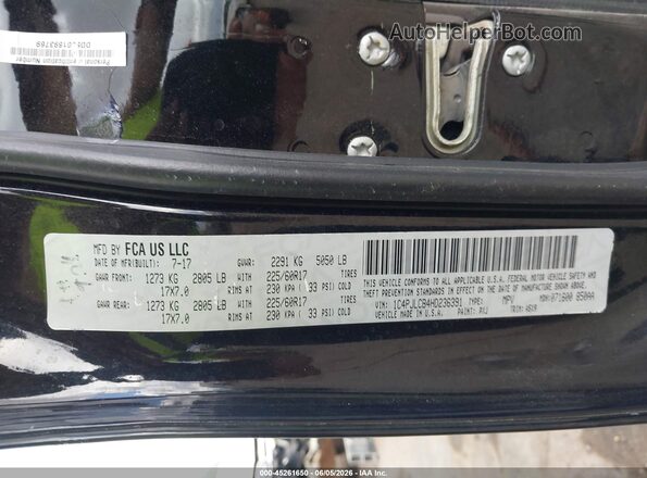 1C4PJLCB4HD236391 2017 JEEP CHEROKEE Black ძრავის განყოფილების ხედი