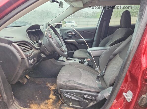 1C4PJLCB5KD332229 2019 JEEP CHEROKEE Red წინა სალონის ხედი