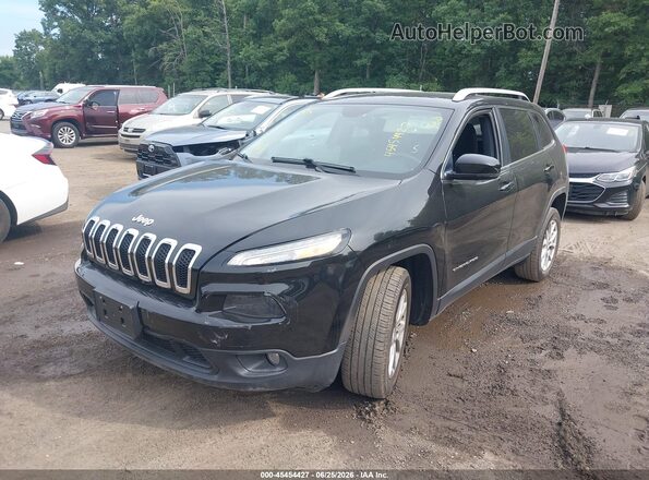 1C4PJLCB6HW540830 2017 JEEP CHEROKEE Black წინა მარცხენა ხედი სამი მეოთხედიდან