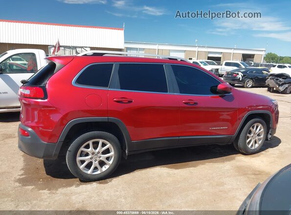 1C4PJLCB6HW549155 2017 JEEP CHEROKEE Red Vista interior trasera