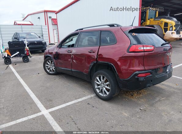 1C4PJLCB6JD612188 2018 JEEP CHEROKEE Red Trasero izquierdo