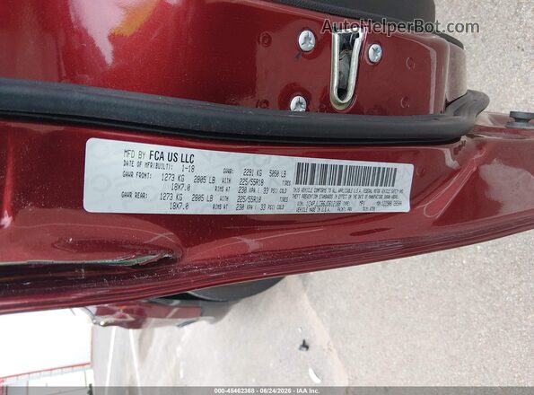 1C4PJLCB6JD612188 2018 JEEP CHEROKEE Red Vista del compartimento del motor