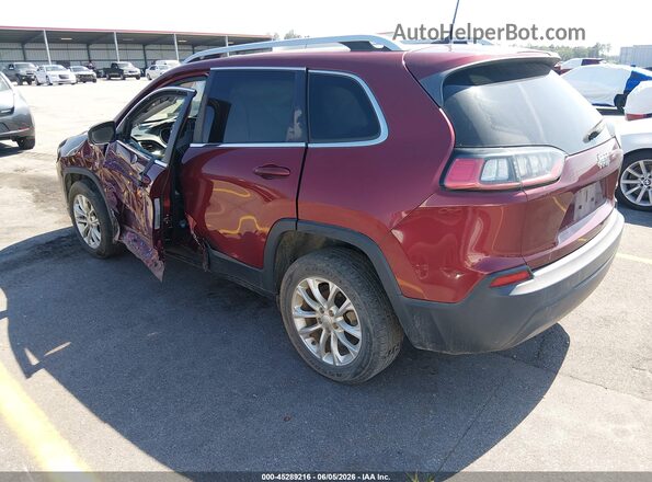 1C4PJLCB6KD108869 2019 JEEP CHEROKEE Burgundy Rear left