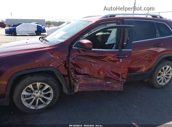 1C4PJLCB6KD108869 2019 JEEP CHEROKEE Burgundy Front view