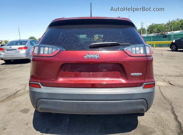 1C4PJLCB6KD348732 2019 JEEP CHEROKEE Burgundy უკანა ხედი