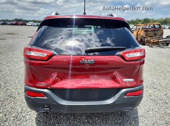 1C4PJLCB7HW660636 2017 JEEP CHEROKEE Red Vista trasera