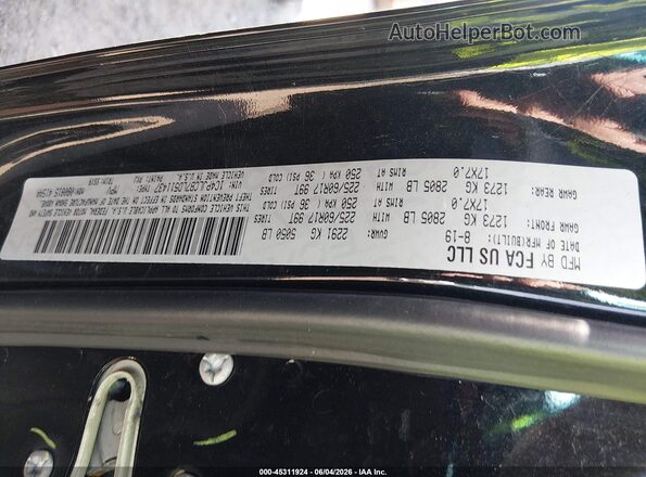 1C4PJLCB7LD511437 2020 JEEP CHEROKEE Black Engine compartment view