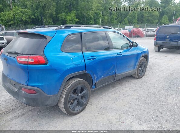 1C4PJLCB8JD560546 2018 JEEP CHEROKEE Blue Rear right