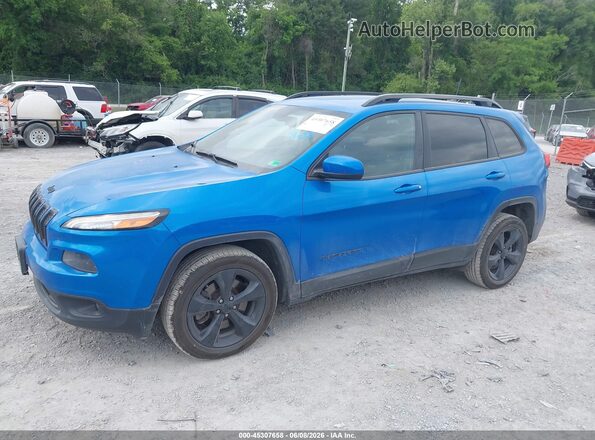 1C4PJLCB8JD560546 2018 JEEP CHEROKEE Blue Front left