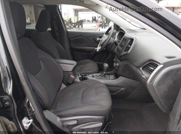 1C4PJLCB8KD450596 2019 JEEP CHEROKEE Black წინა სალონის ხედი