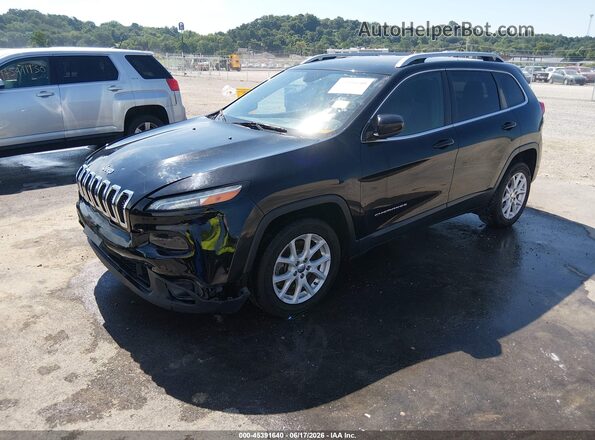 1C4PJLCB9JD615831 2018 JEEP CHEROKEE Black Առջևի ձախ երեք քառորդ տեսարան