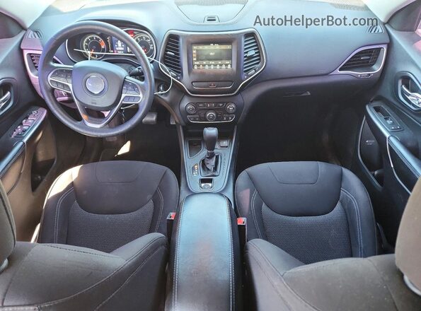 1C4PJLCB9KD313005 2019 JEEP CHEROKEE Black Widok deski rozdzielczej
