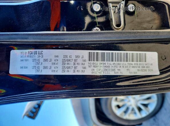 1C4PJLCB9KD313005 2019 JEEP CHEROKEE Black Widok komory silnika