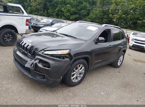 1C4PJLCBXGW125573 2016 JEEP CHEROKEE Gray წინა მარცხენა ხედი სამი მეოთხედიდან