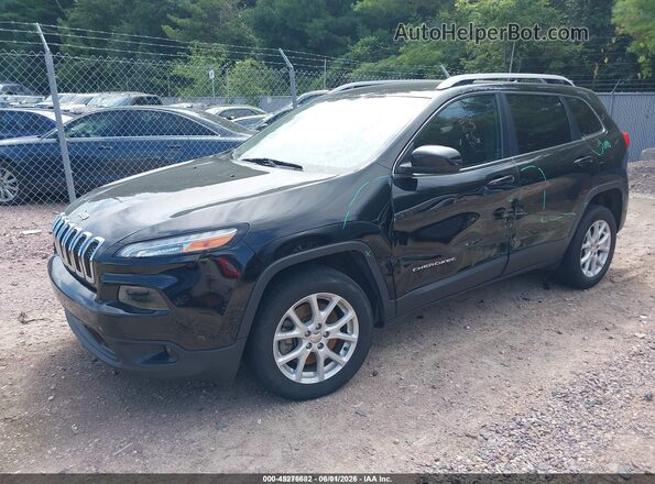 1C4PJLCBXHW640154 2017 JEEP CHEROKEE Black Przód lewy