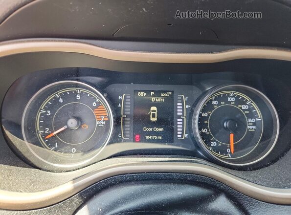 1C4PJLCBXJD557809 2018 JEEP CHEROKEE Black ხელსაწყოთა პანელის ხედი