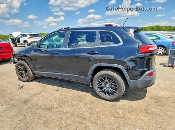 1C4PJLCBXJD557809 2018 JEEP CHEROKEE Black უკანა მარცხენა