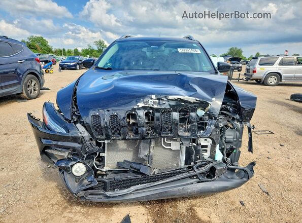 1C4PJLCBXJD605924 2018 JEEP CHEROKEE Black წინა ხედი