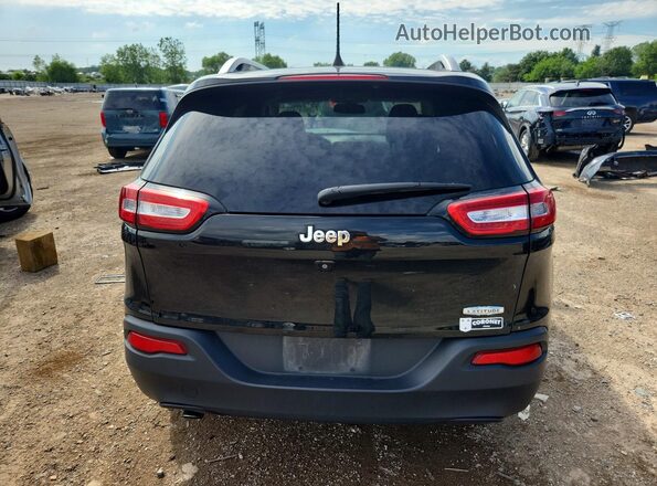 1C4PJLCBXJD605924 2018 JEEP CHEROKEE Black უკანა ხედი
