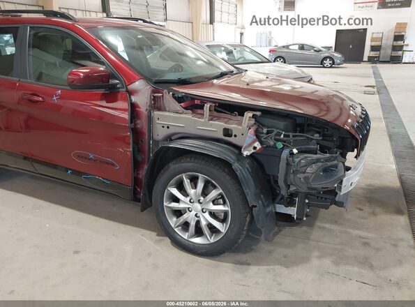 1C4PJLCBXJD612002 2018 JEEP CHEROKEE Red Вид спереду