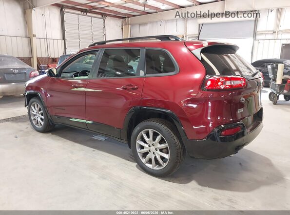 1C4PJLCBXJD612002 2018 JEEP CHEROKEE Red Задня ліва чверть