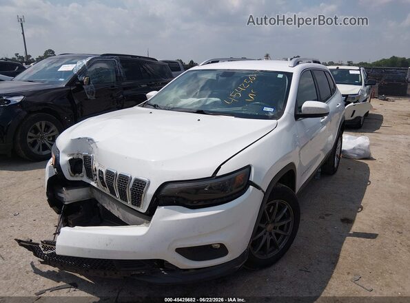 1C4PJLCBXKD263182 2019 JEEP CHEROKEE White წინა მარცხენა ხედი სამი მეოთხედიდან