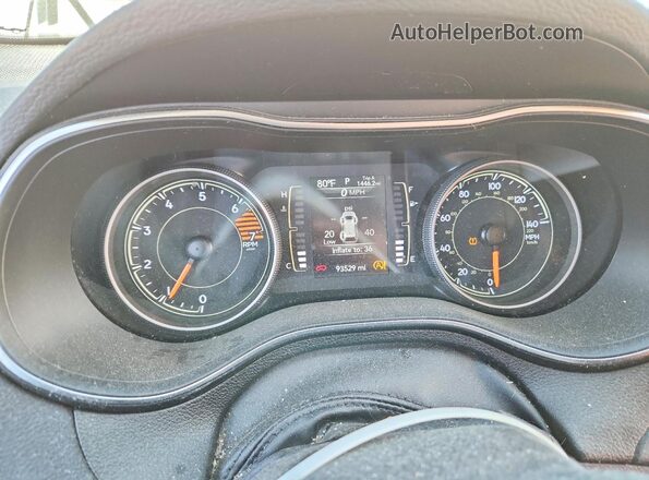 1C4PJLCBXKD286218 2019 JEEP CHEROKEE Белый Вид щитка приборов
