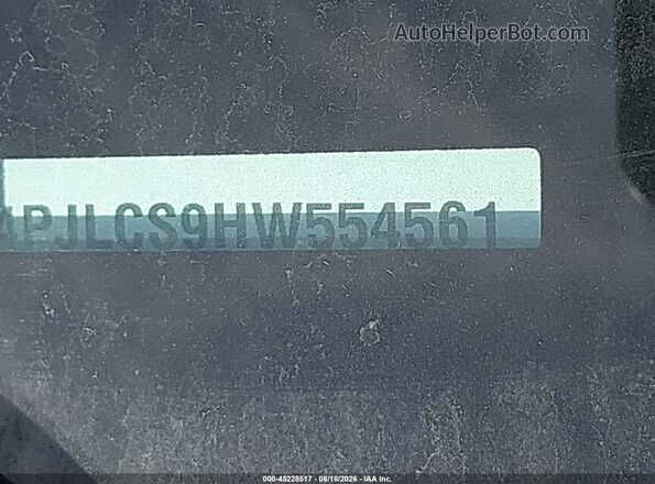 1C4PJLCS9HW554561 2017 JEEP CHEROKEE Black 