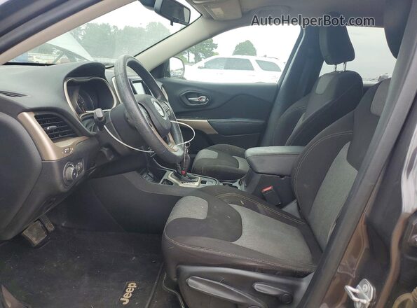 1C4PJLCX2JD590976 2018 JEEP CHEROKEE Charcoal წინა სალონის ხედი