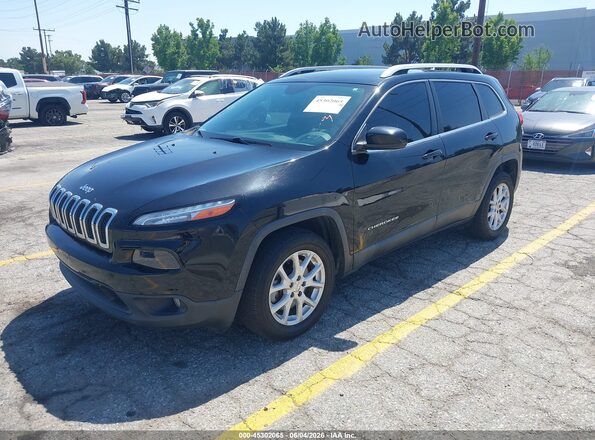1C4PJLCX5JD595122 2018 JEEP CHEROKEE Черный Передняя левая четверть